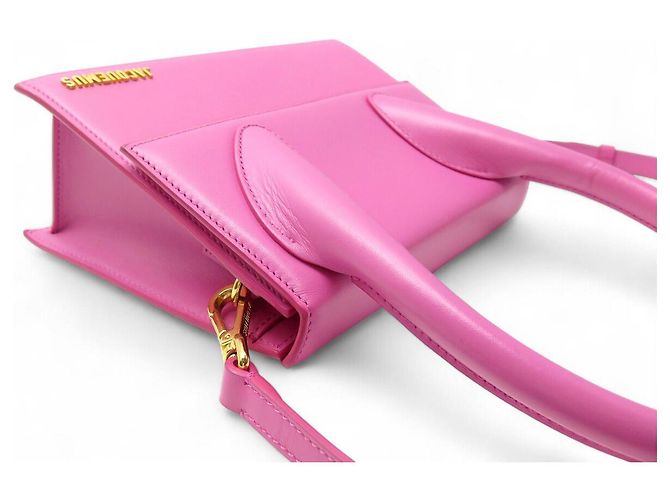 BORSA JACQUEMUS LE GRAND CHIQUITO GM IN PELLE ROSA CON TRACOLLA - vista 5