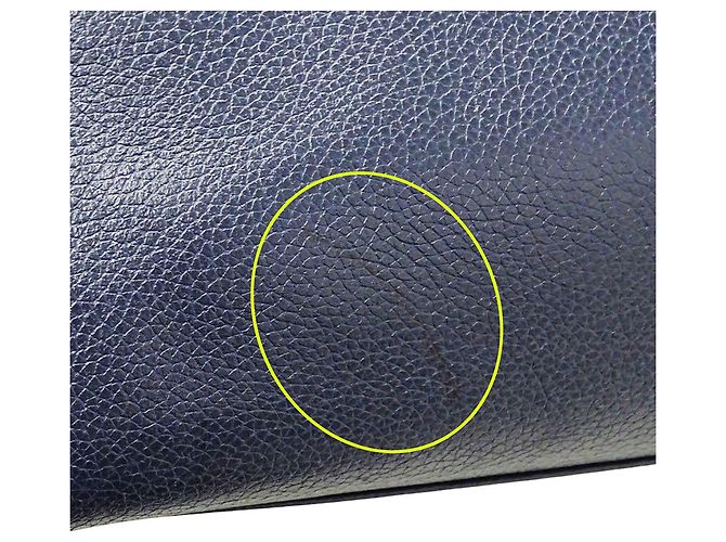 Executive Borsa tote esecutiva da donna Chanel in pelle di vitello blu - vista 11