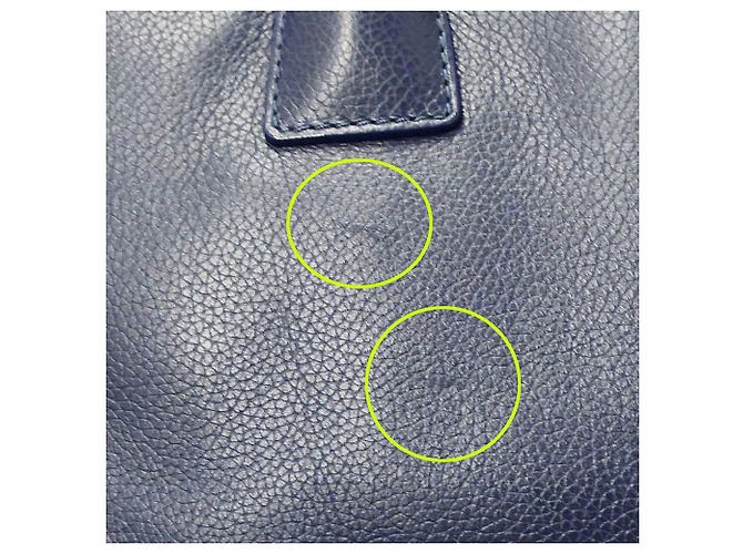 Executive Borsa tote esecutiva da donna Chanel in pelle di vitello blu - vista 12