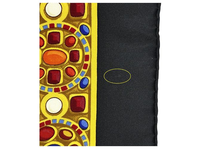 Hermès Hermes Il Trionfo del Paladino Sciarpa di Seta Nero Multicolore - vista 10