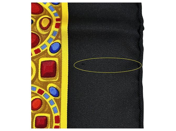 Hermès Hermes Il Trionfo del Paladino Sciarpa di Seta Nero Multicolore - vista 8