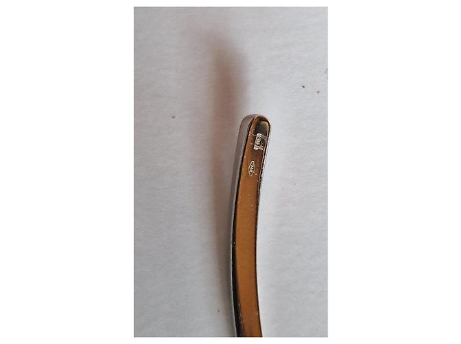 Gucci Pendente vintage a goccia in onice e oro bianco 750/00 Nero Argento - vista 9