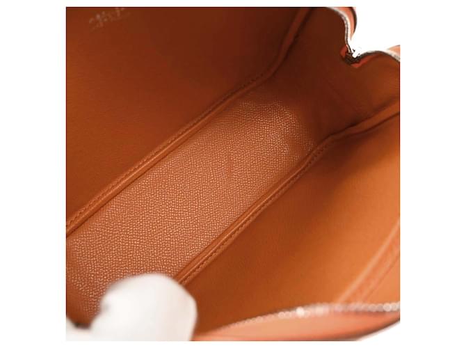 Borsa Plume Hermès Epsom 20 Arancione - vista 3
