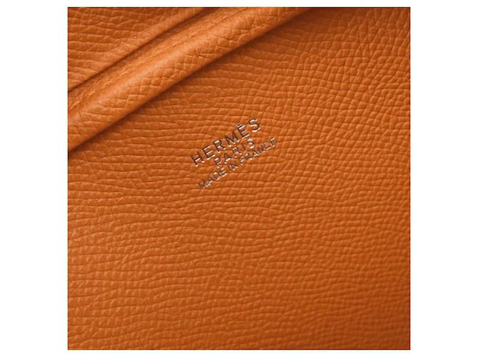 Borsa Plume Hermès Epsom 20 Arancione - vista 4