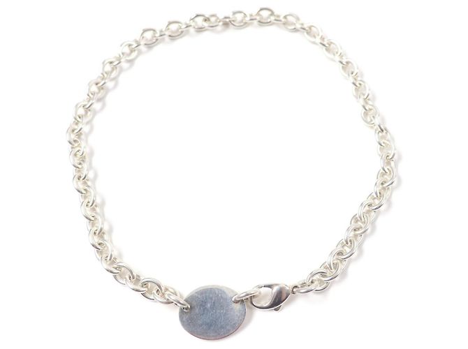 Collana Choker in Argento 925 con Tag Ovale Tiffany & Co. - vista 2
