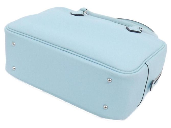 Hermès Mini Plume Handtasche Blau - Ansicht 2