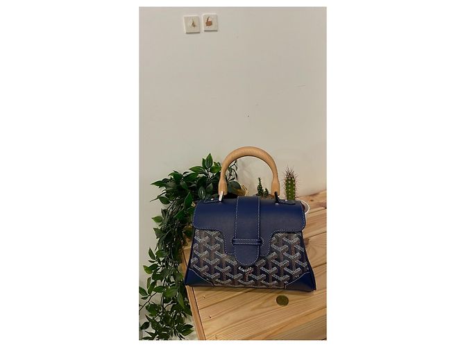 Borsa Goyard Saigon Soft Mini Blu Navy Pelle - vista 2