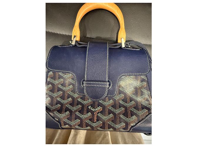 Borsa Goyard Saigon Soft Mini Blu Navy Pelle - vista 3