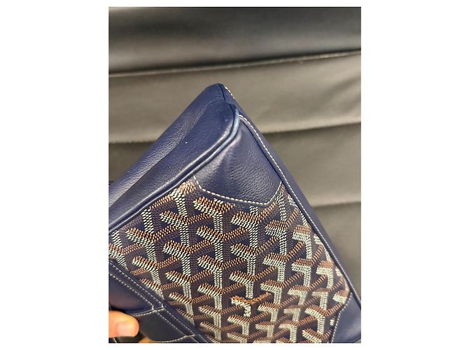 Borsa Goyard Saigon Soft Mini Blu Navy Pelle - vista 6
