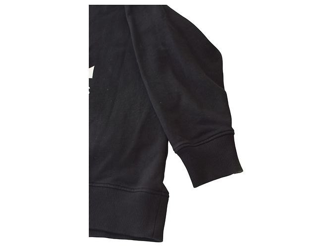 Courreges Sudadera Negra con Logo Courrèges Talla 1 – Corte Oversized – Gráfico Icónico AC Negro - vista 6