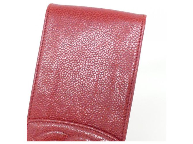 Custodia per telefono Chanel Timeless Classic Line in vitello rosso - vista 5