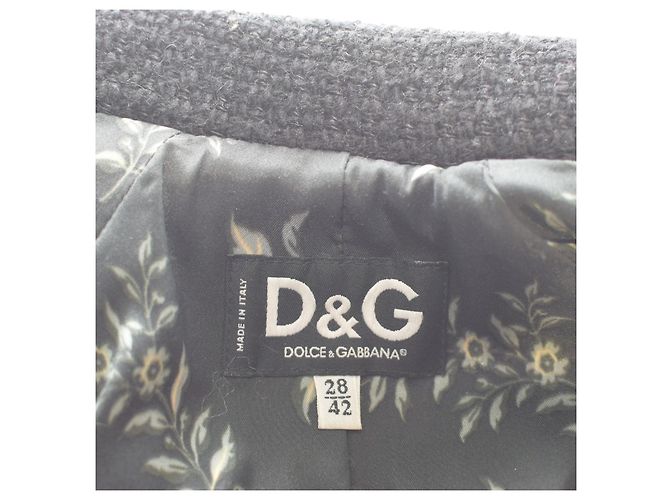 Abrigo de lana negra con cinturón Dolce & Gabbana D&G – Hecho en Italia – Talla IT 42 (US 6/8) Negro - vista 3