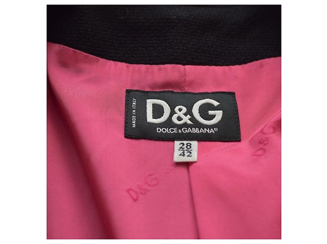 Abrigo largo ajustado de mezcla de lana negra Dolce & Gabbana D&G – Talla 42 mujer Negro - vista 3