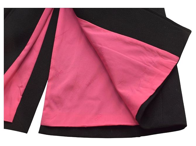 Abrigo largo ajustado de mezcla de lana negra Dolce & Gabbana D&G – Talla 42 mujer Negro - vista 9