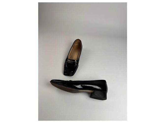 Vintage Gucci Lackleder-Pumps Schwarz 39 - Ansicht 7