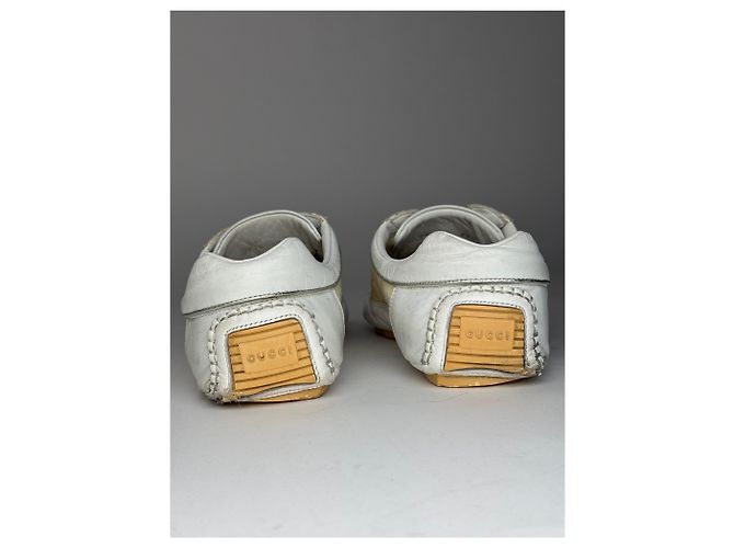 Vintage Gucci Monogram Sneaker Weiß Beige EU38 - Ansicht 4