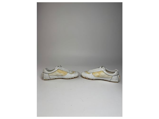 Vintage Gucci Monogram Sneaker Weiß Beige EU38 - Ansicht 7
