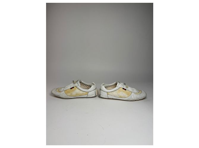 Vintage Gucci Monogram Sneaker Weiß Beige EU38 - Ansicht 8