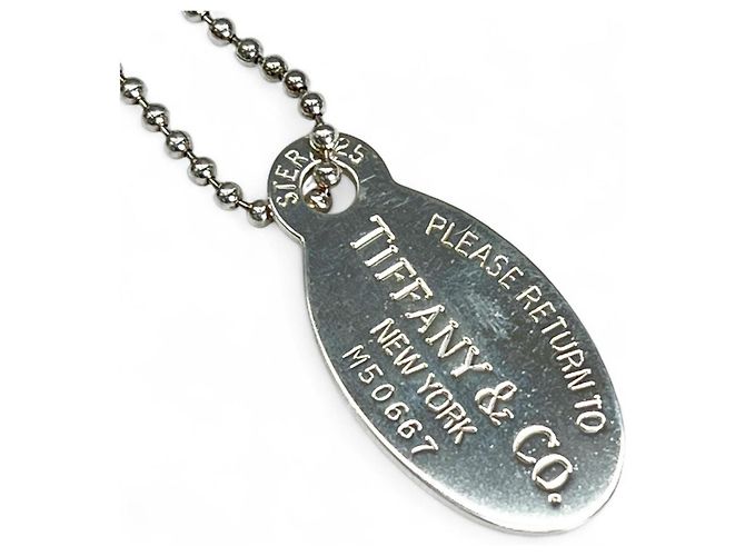 Return to Tiffany Collana lunga in argento 925 con etichetta ovale Ritorno a Tiffany & Co. - vista 4