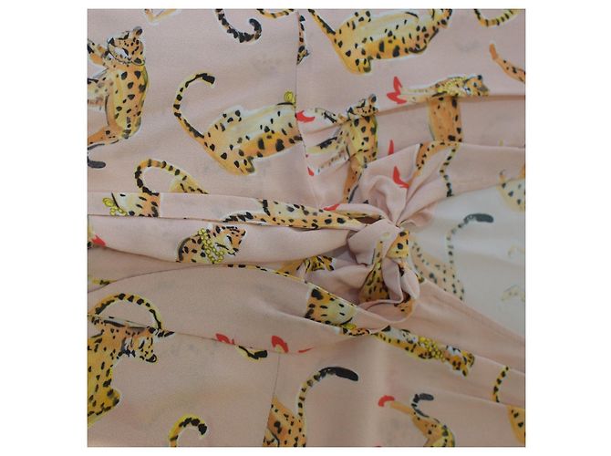 PINKO Blusa de estampado de leopardo con lazo frontal – Talla IT 40 / US 4–6 Multicolor - vista 5