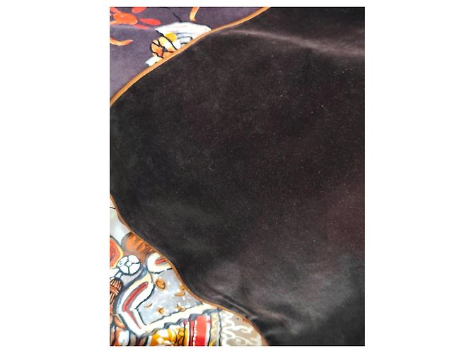 Sciarpa Hermès Marrone in Cotone - vista 7
