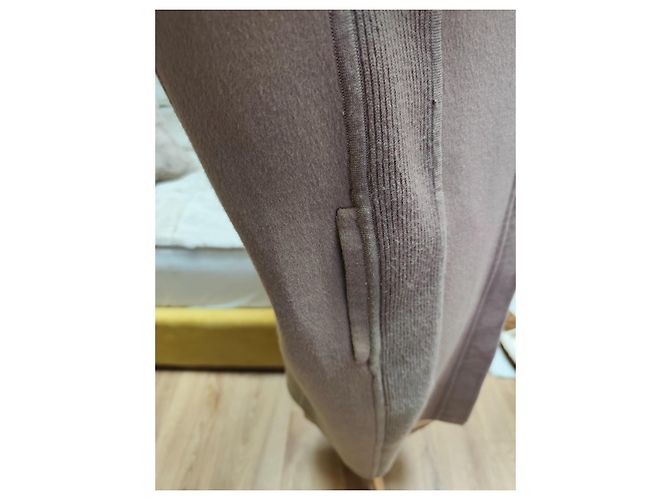 Abrigo Hermès de cachemira beige - vista 4