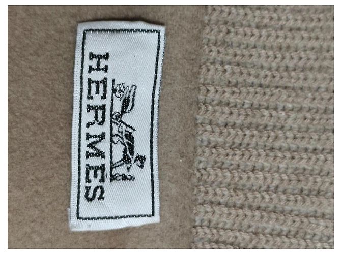 Abrigo Hermès de cachemira beige - vista 8