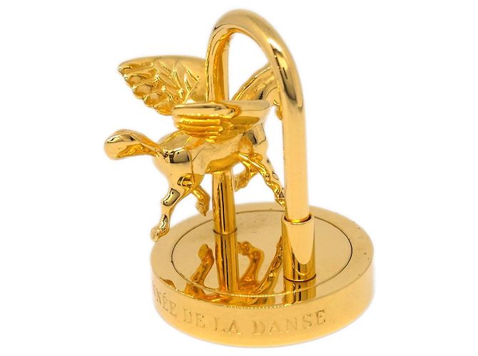 Metallanhänger mit Pegasus-Verschluss von Hermès Golden - Ansicht 2