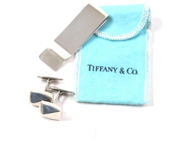 Set di gemelli e clip per banconote Tiffany & Co. Argento - vista 2