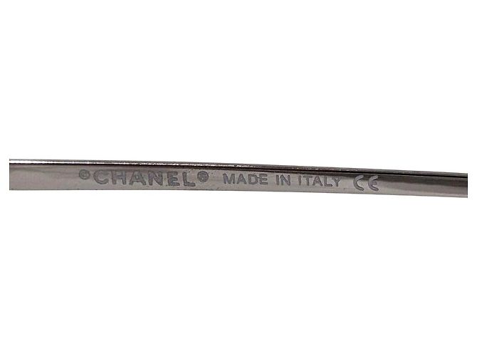 Chanel Silber Hellblau Ombre Randlose Sonnenbrille 4002 - Ansicht 7