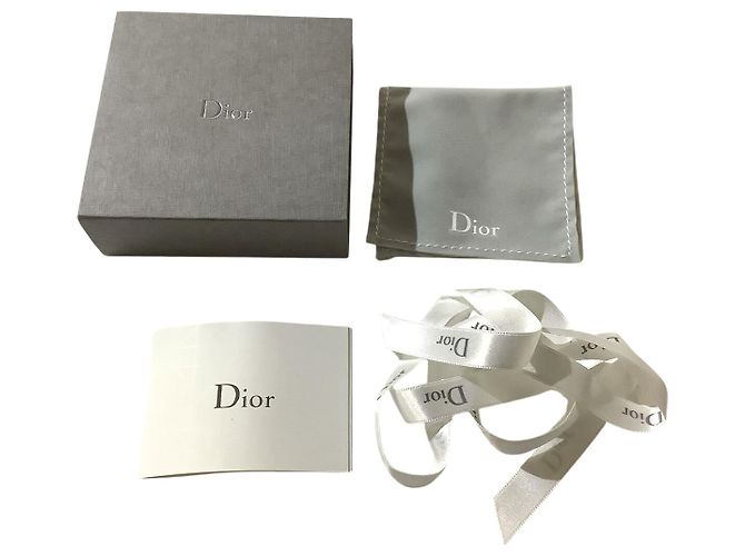 Orecchini a forma di cuore in argento con logo monogramma Christian Dior - vista 6