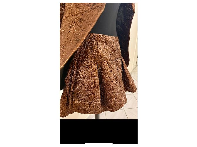 Completo tre pezzi Alexandre Vauthier Lurex Bronzo - vista 3