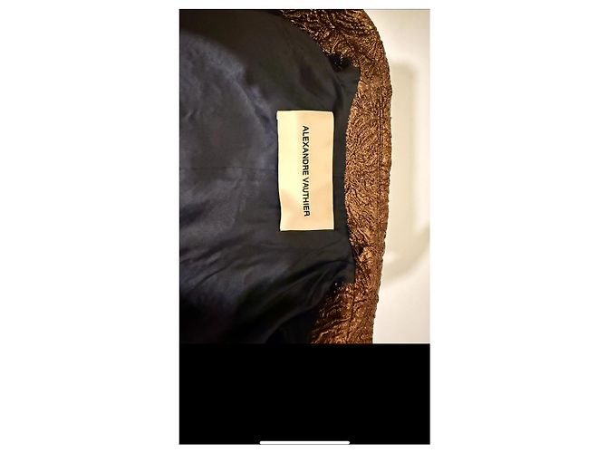 Completo tre pezzi Alexandre Vauthier Lurex Bronzo - vista 5