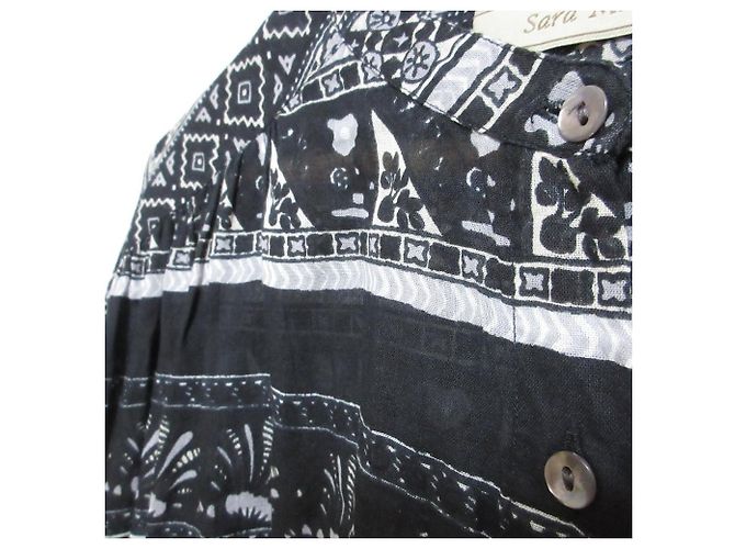 Autre Marque Langes Hemdkleid Sara Mallika Schwarz - Ansicht 3