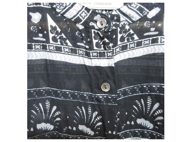 Autre Marque Langes Hemdkleid Sara Mallika Schwarz - Ansicht 4