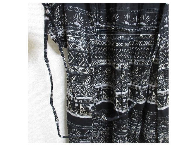 Autre Marque Langes Hemdkleid Sara Mallika Schwarz - Ansicht 7