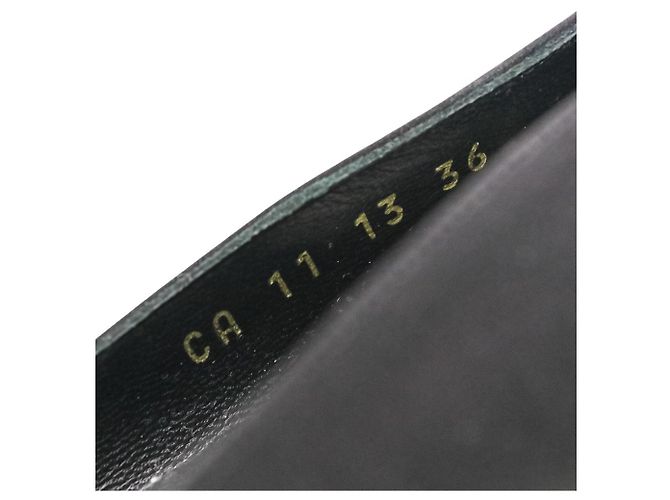 Décolleté in satin Christian Dior Nero - vista 10