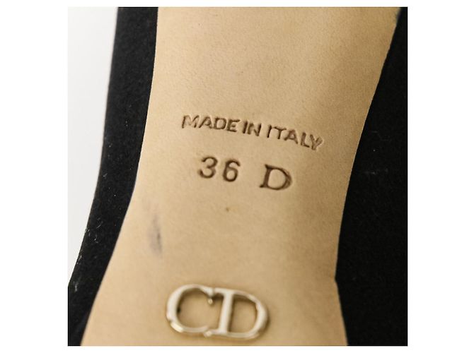 Décolleté in satin Christian Dior Nero - vista 11