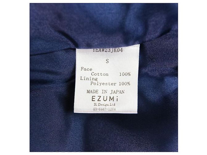 Autre Marque Chaqueta de tweed de mezclilla de doble botonadura EZUMi Azul - vista 10