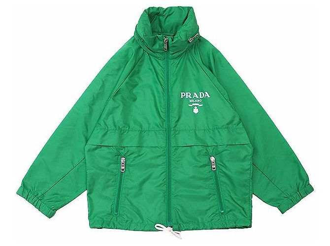 Blusón 2 en 1 recortado de Re-Nylon de Prada Verde - vista 11