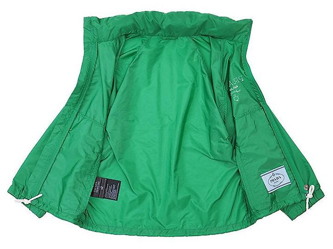 Blusón 2 en 1 recortado de Re-Nylon de Prada Verde - vista 6