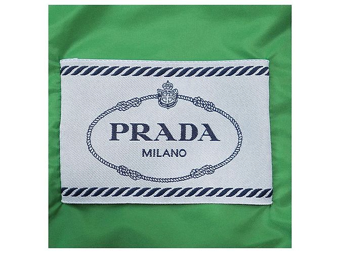 Blusón 2 en 1 recortado de Re-Nylon de Prada Verde - vista 7