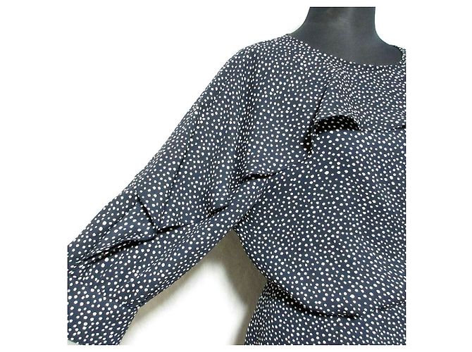 Autre Marque 23ku Punktbluse 2-Wege Set Schwarz - Ansicht 4
