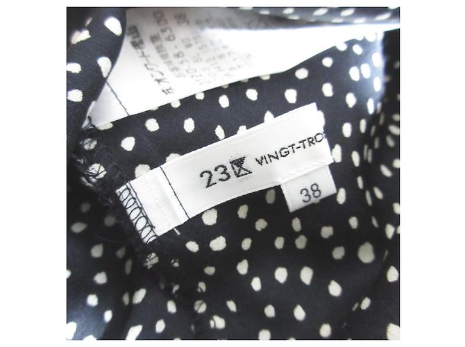 Autre Marque 23ku Punktbluse 2-Wege Set Schwarz - Ansicht 8