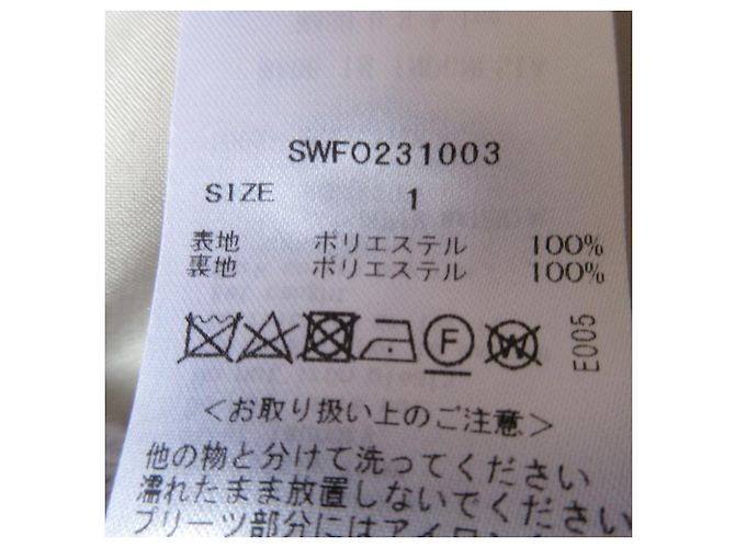 Autre Marque Vestido Plisado con Estampado Snidel Sustaina Negro Blanco - vista 5