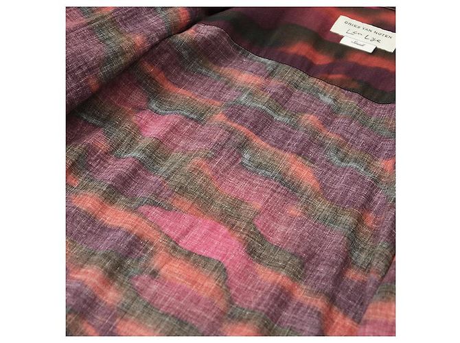 Autre Marque Camisa de algodón LenLye de Dries Van Noten Castaño Burdeos - vista 6