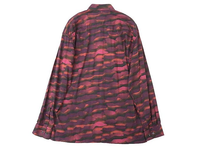 Autre Marque Camisa de algodón LenLye de Dries Van Noten Castaño Burdeos - vista 7