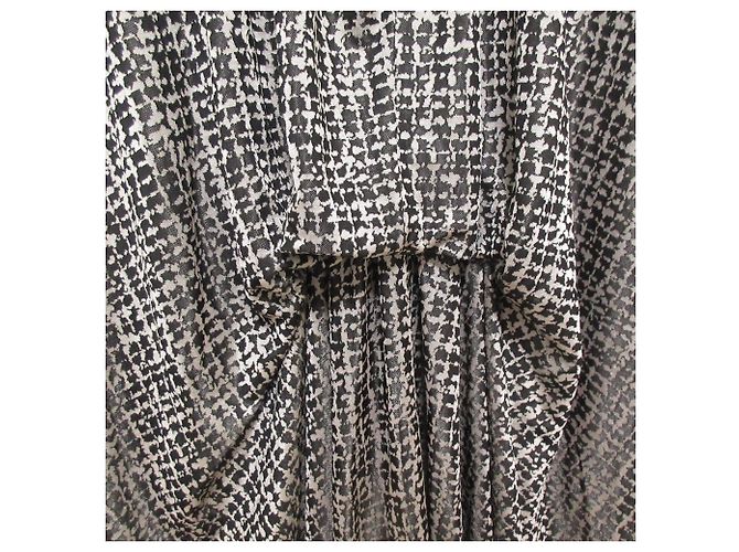 Autre Marque Akane Utsunomiya Tweed-Druckkleid Braun Schwarz Pink - Ansicht 5