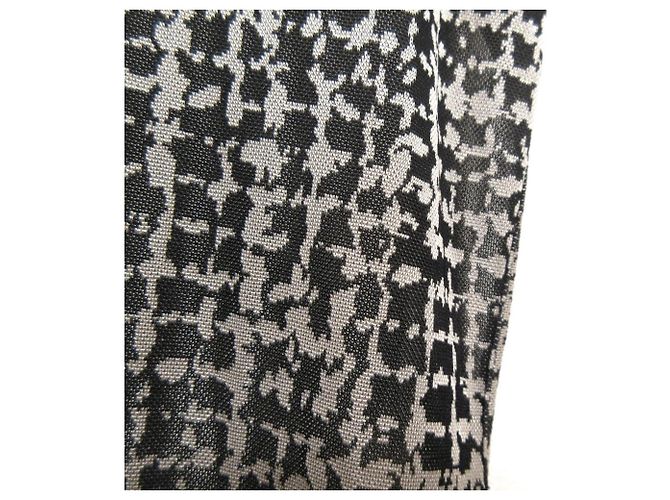 Autre Marque Akane Utsunomiya Tweed-Druckkleid Braun Schwarz Pink - Ansicht 7