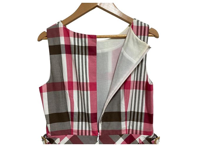 Autre Marque Kleid BLUE LABEL CRESTBRIDGE Braun Pink Weiß - Ansicht 5